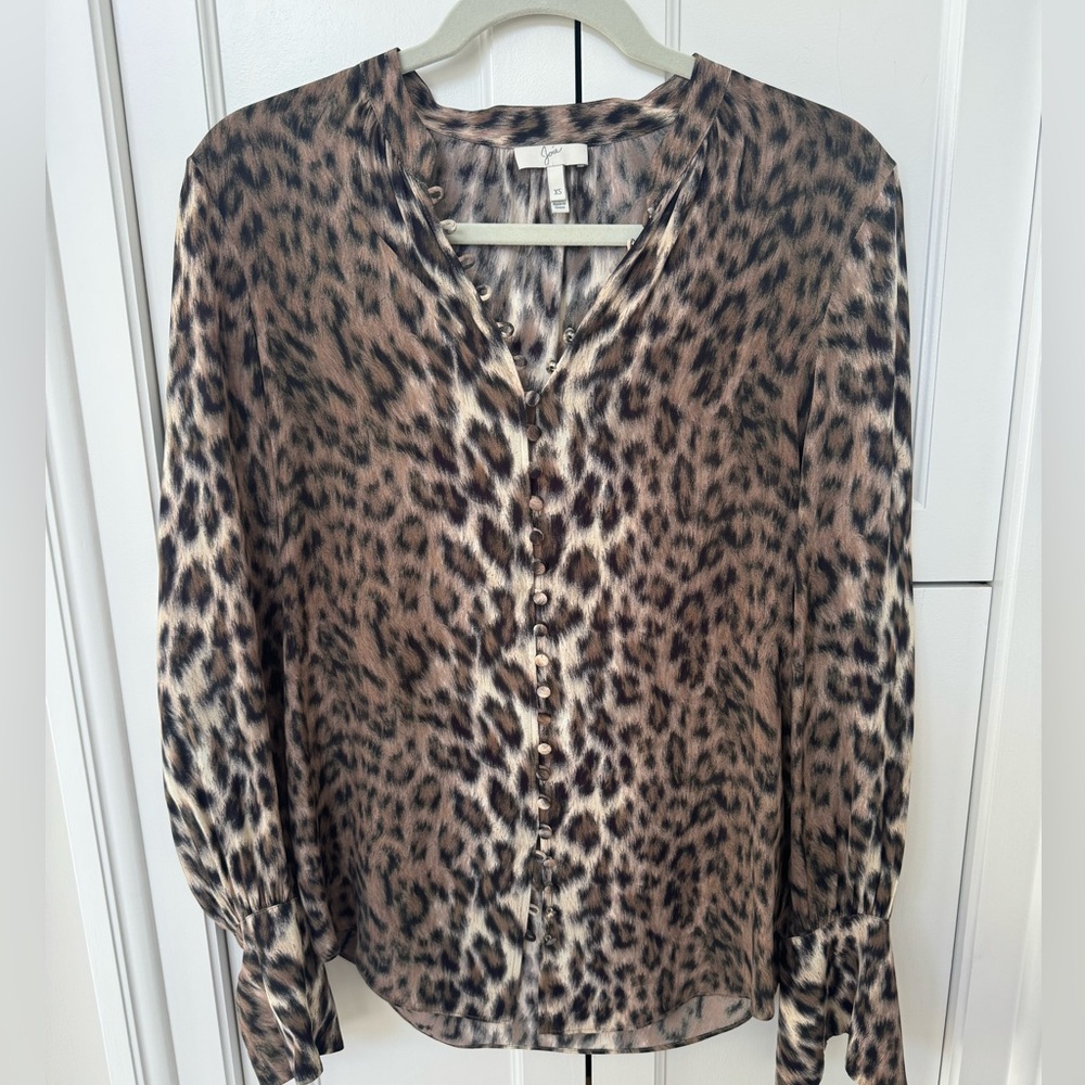 Joie Leopard Blouse